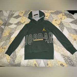 Jordan Big Boys Air Utility Pullover Hoodie - Noble Green , Soft!!